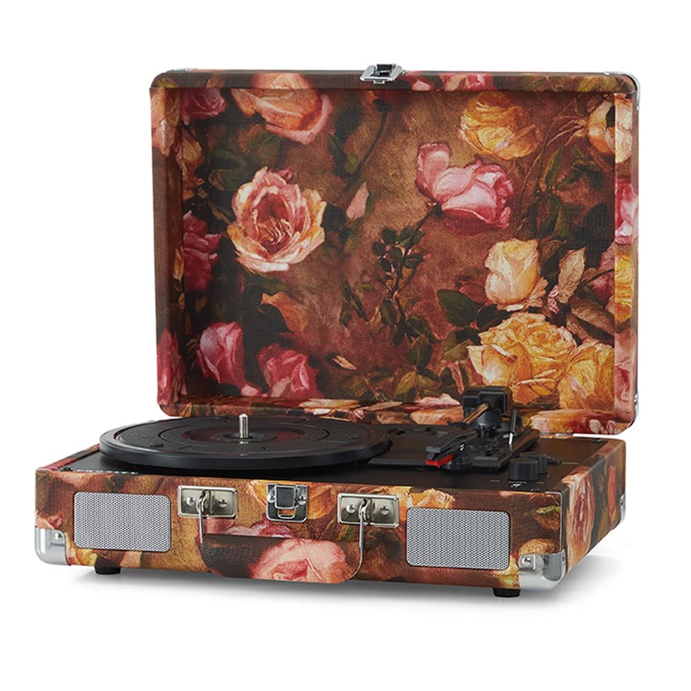 Crosley Cruiser deluxe platenspeler floral dark 