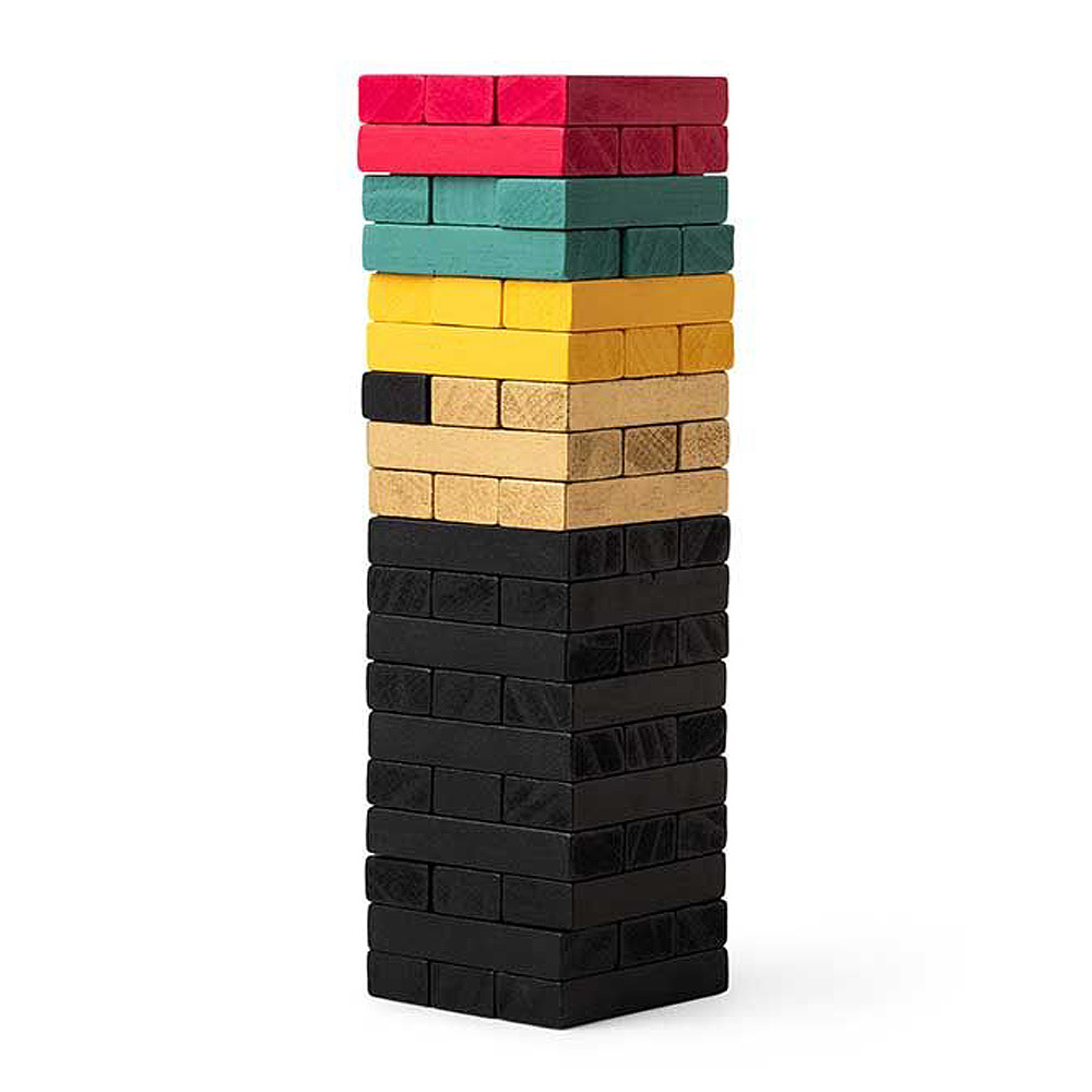 Retro houten blokkentoren