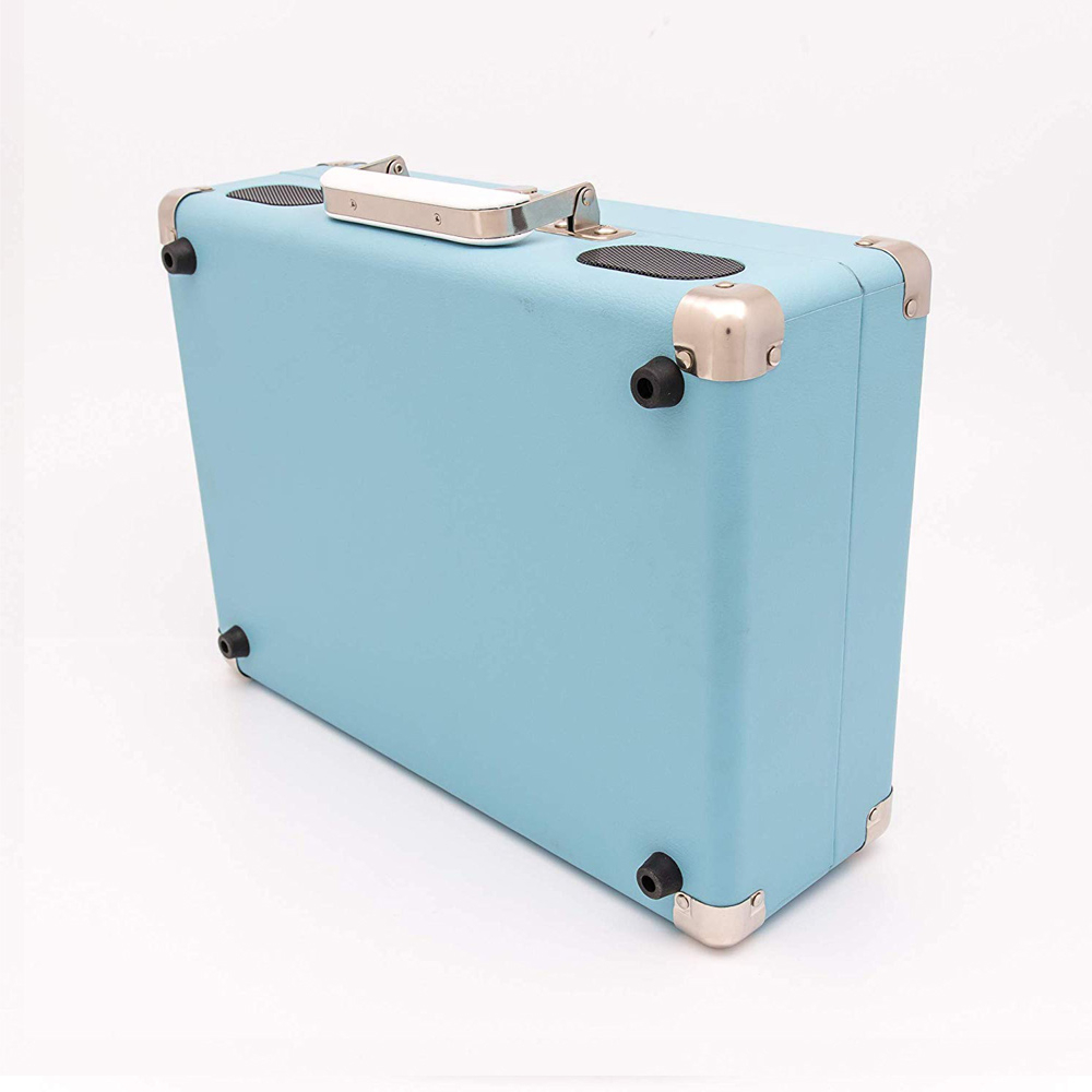 GPO Soho retro platenspeler blauw