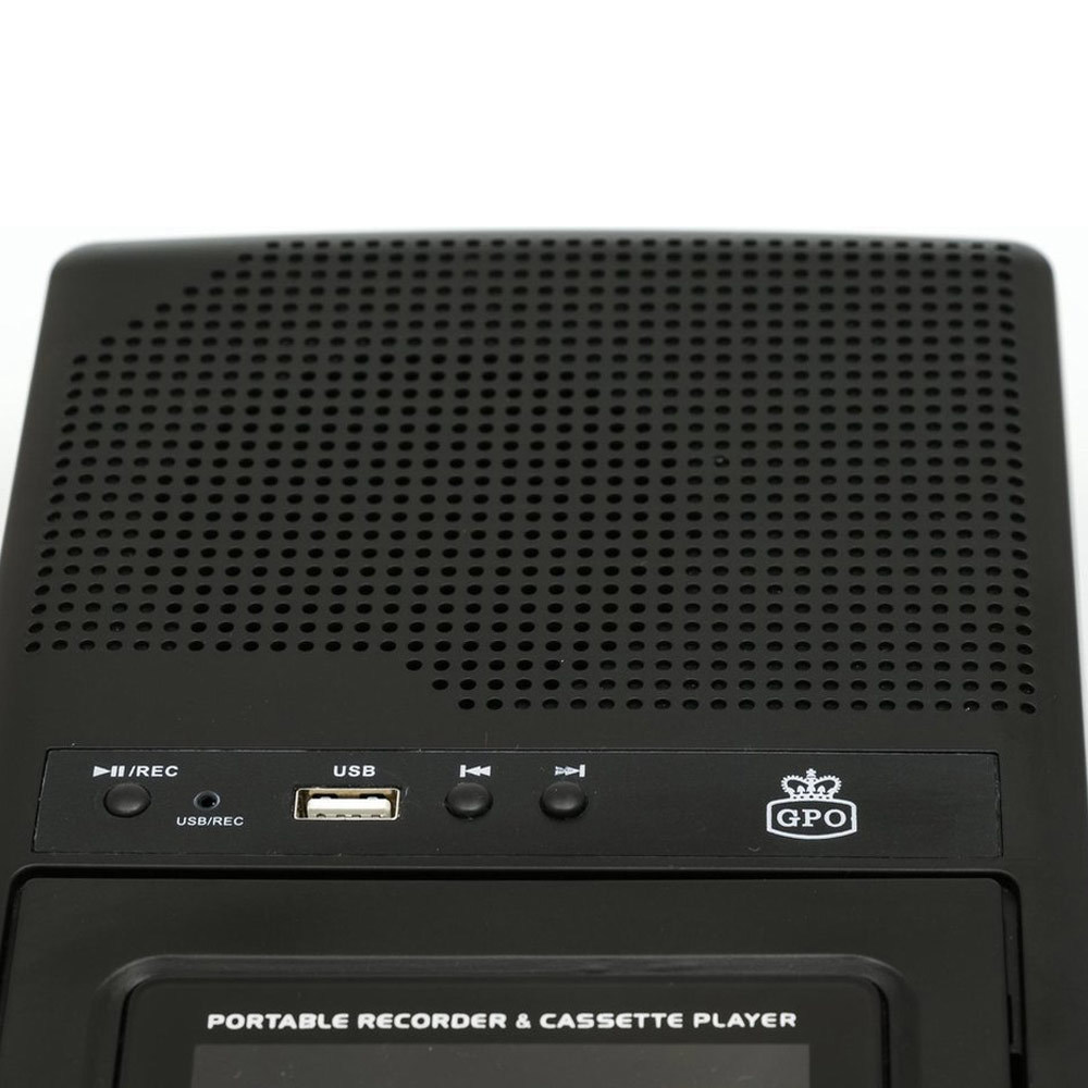 GPO CRS132 Draagbare Cassetterecorder met USB en Microfoon
