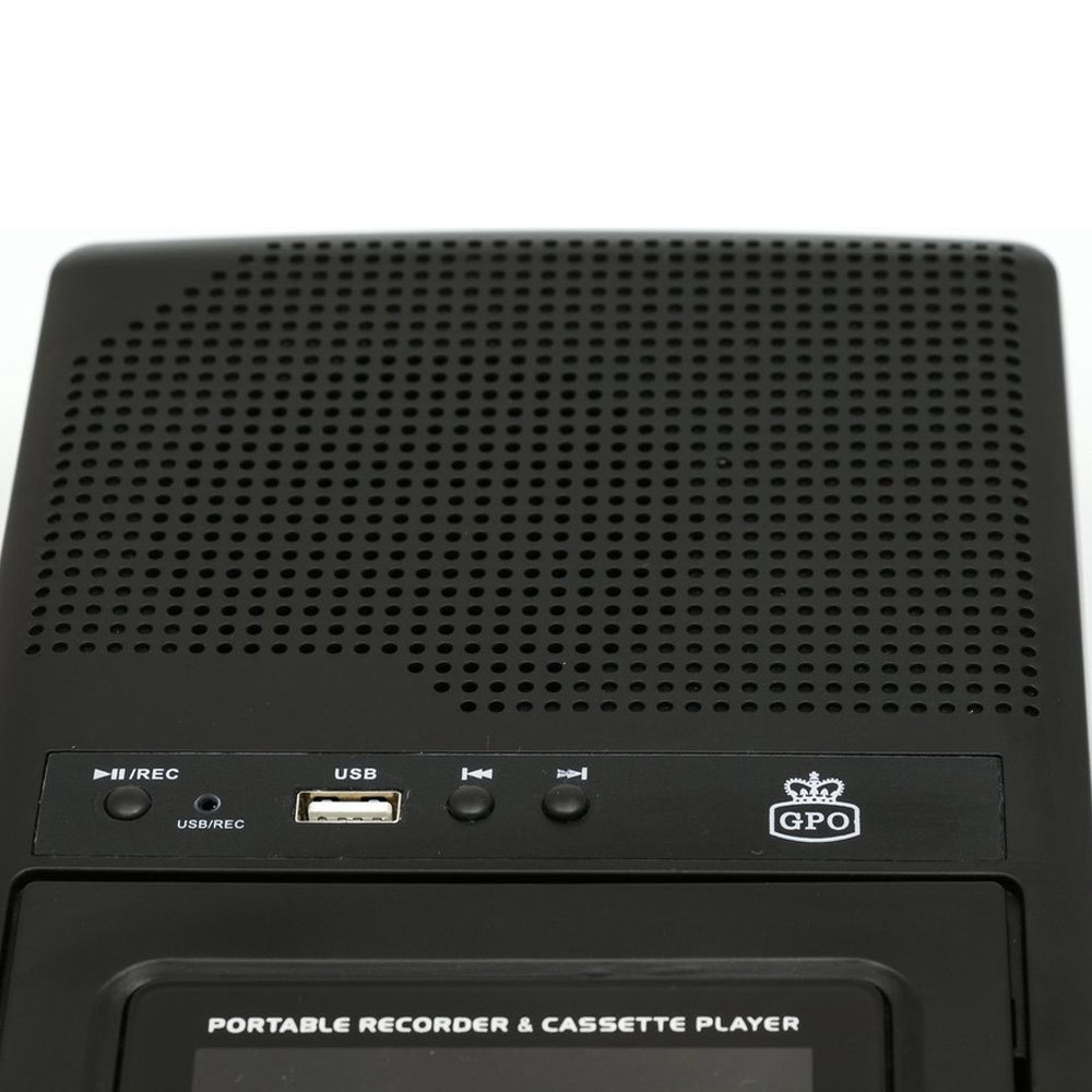 GPO CRS132 draagbare retro cassetterecorder USB/Microfoon