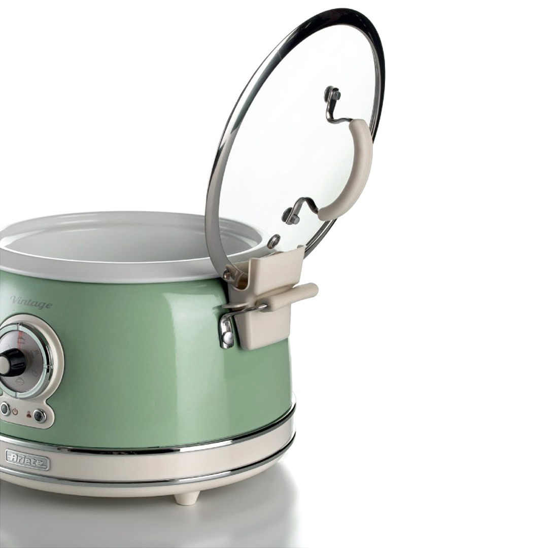 Ariete retro slowcooker & rijstkoker 1.8  liter groen