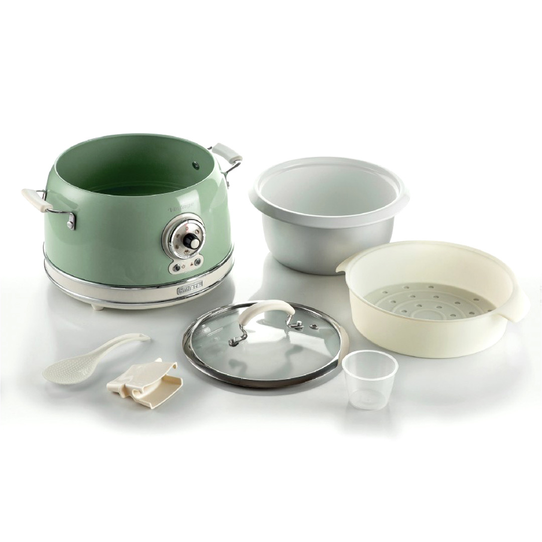 Ariete retro slowcooker & rijstkoker 1.8  liter groen