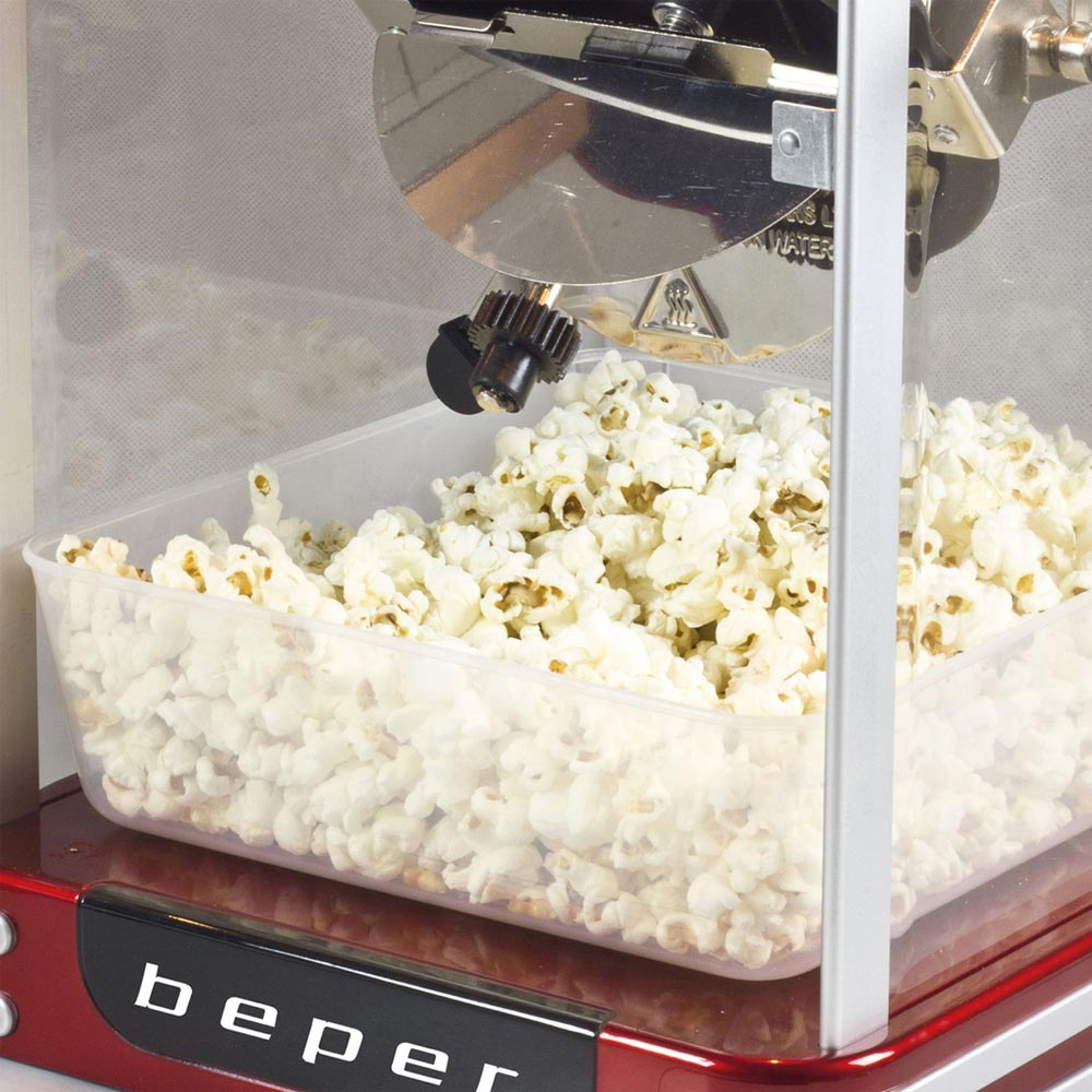 Beper BT.650Y Popcorn Machine Verkoopkraam Rood 