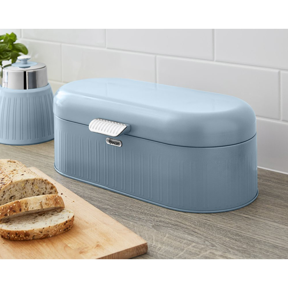Retro broodtrommel sky blue