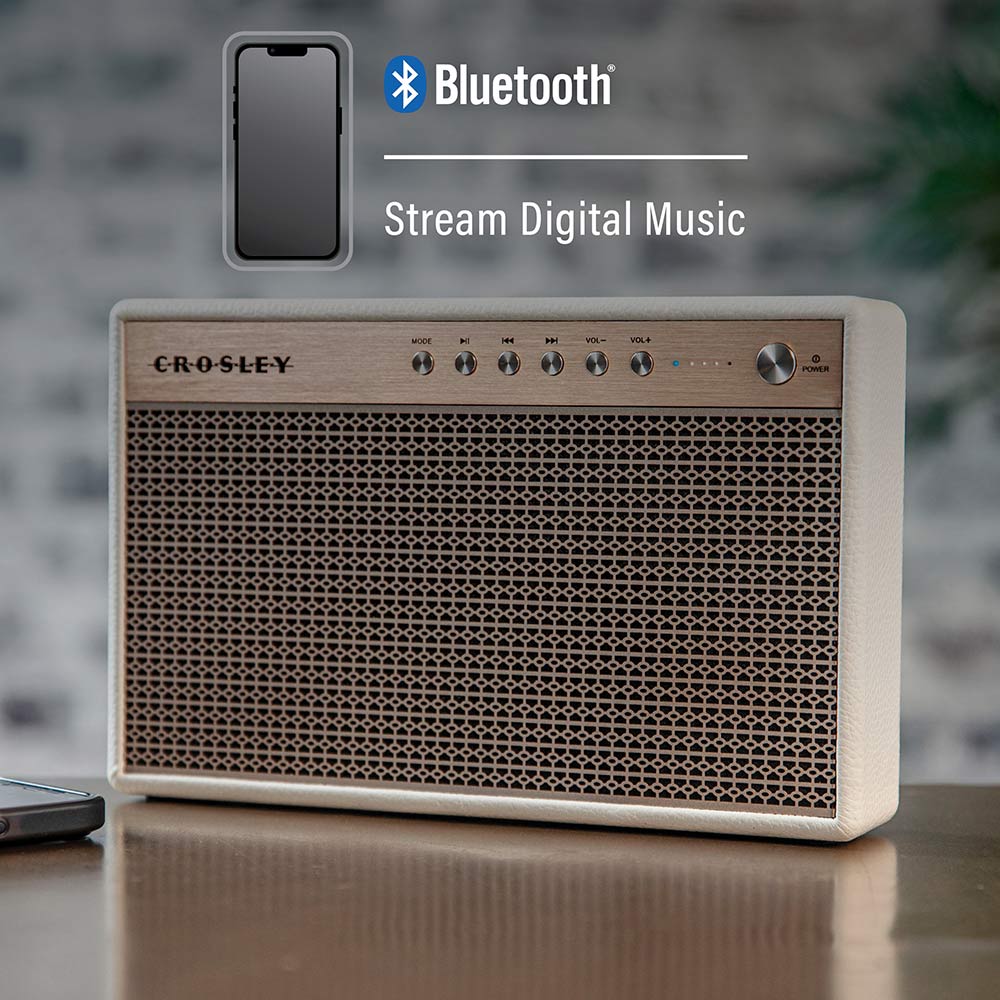 Crosley Montero retro Bluetooth speaker wit Crosley Montero retro Bluetooth speaker wit