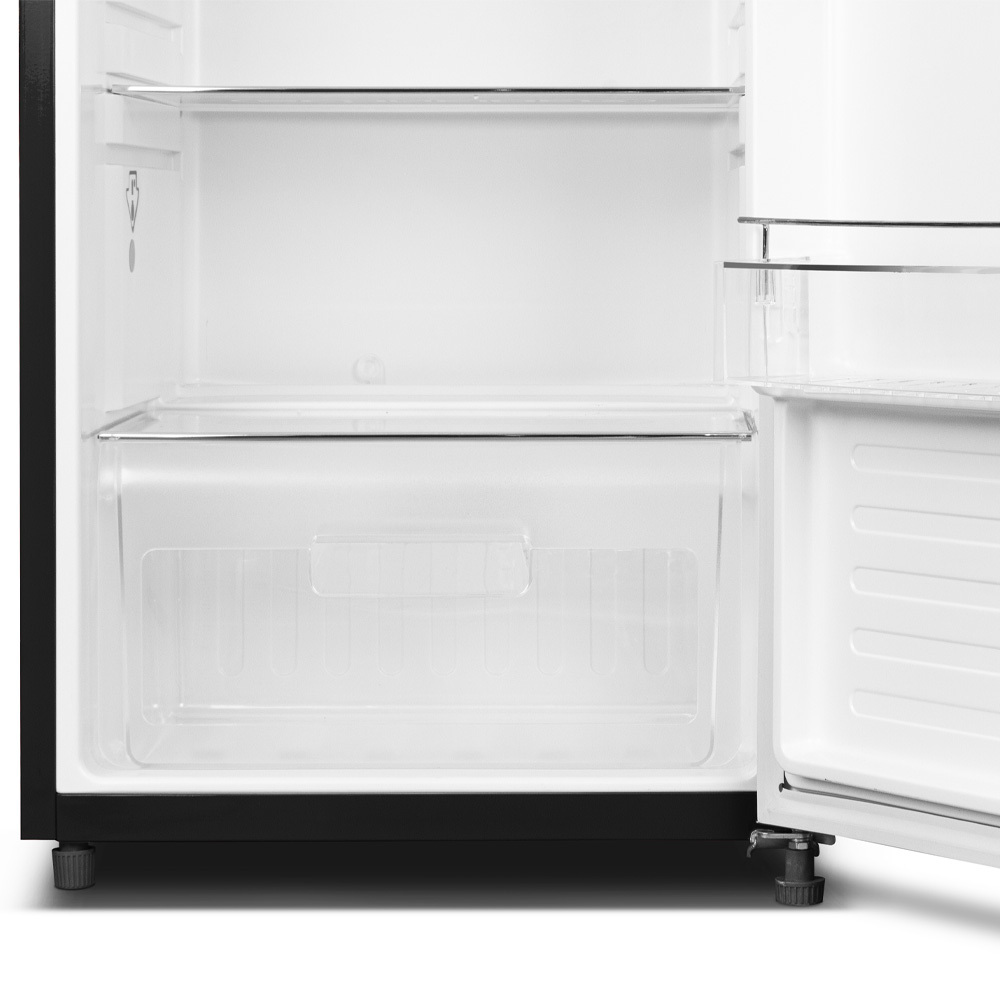 Schneider SCCL 222 Retro Koelkast Mat Zwart - Retro Amerikaanse koelkast met vriesvak