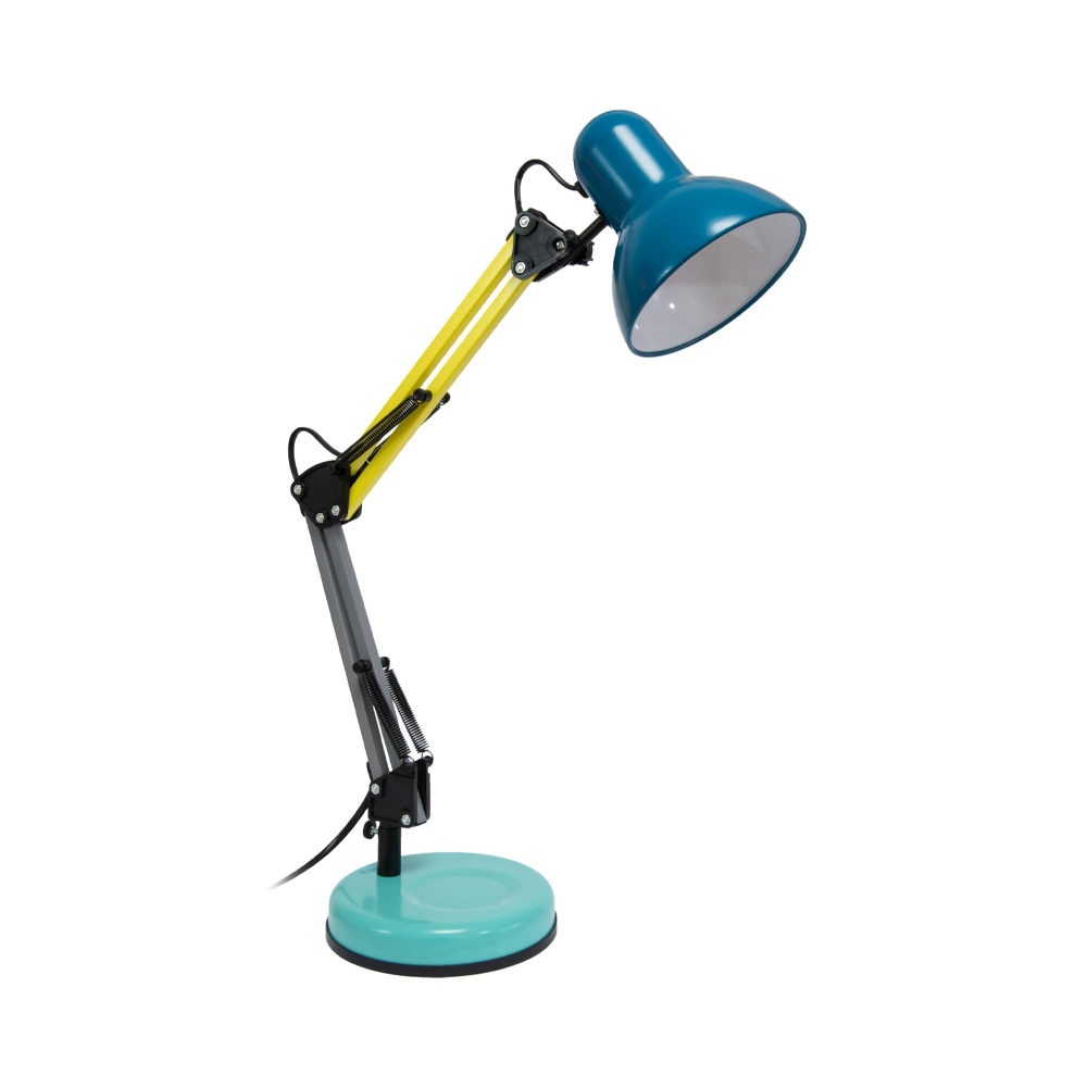 Fisura retro tafellamp / bureaulamp blauw