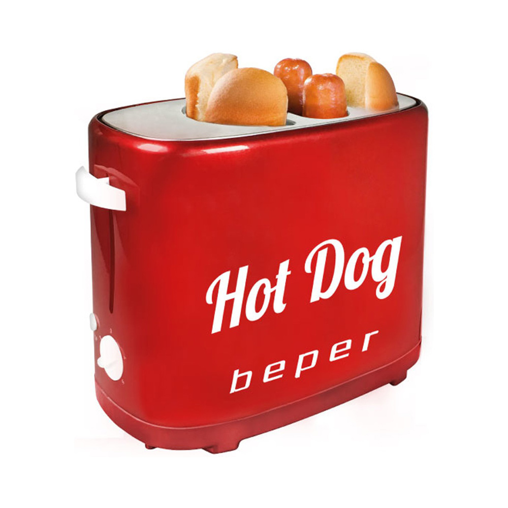 Hot dog pop-up machine rood