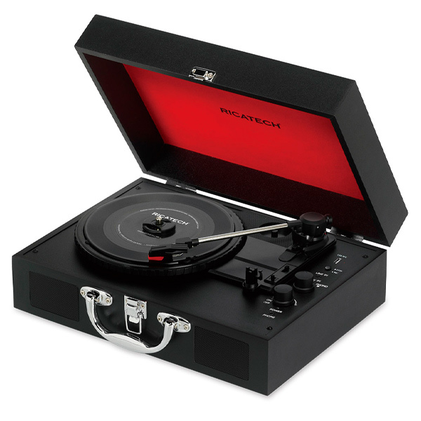 Ricatech RTT25 Retro USB Bluetooth Platenspeler Zwart