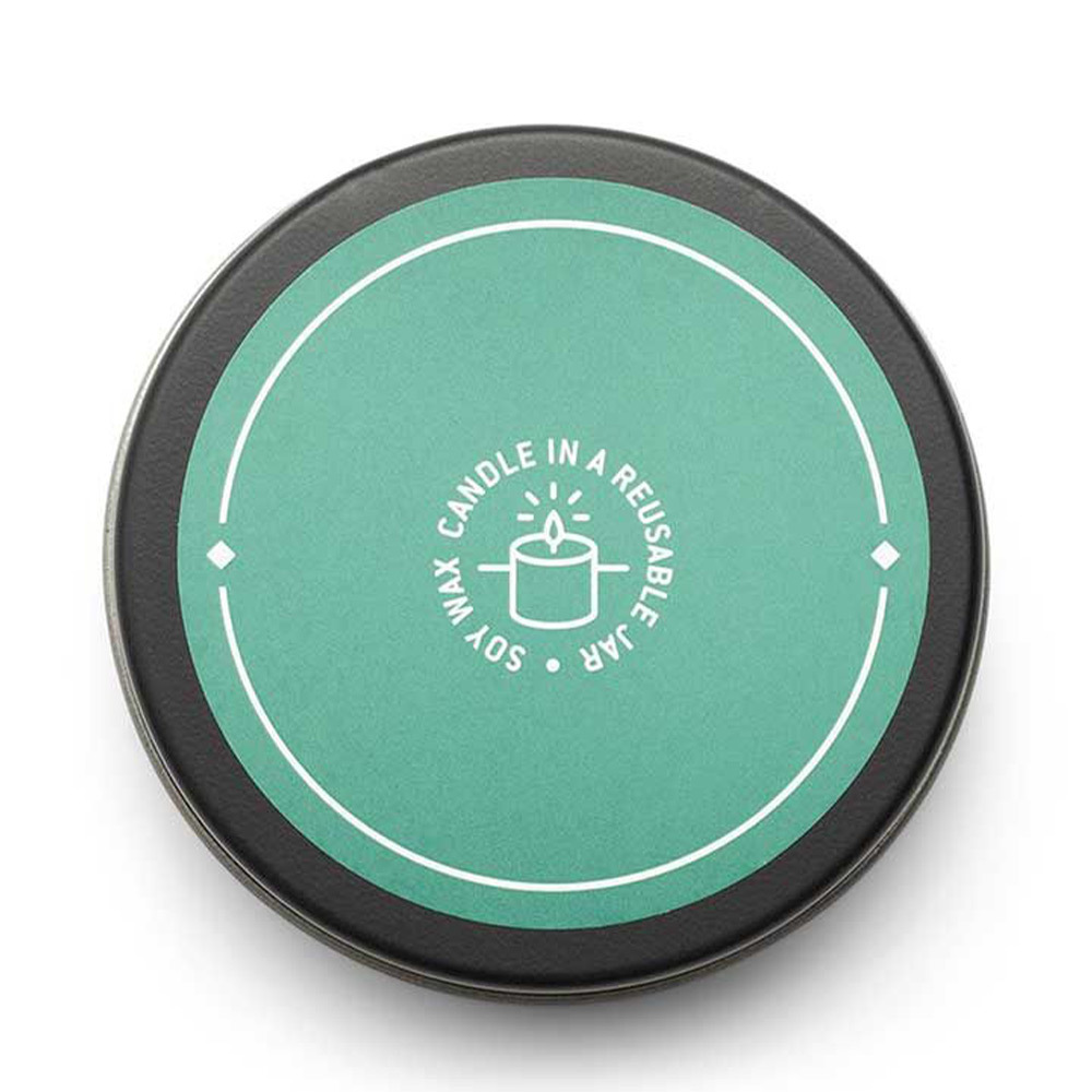 Geurkaars smoke + cypress - in glazen apothekerspot