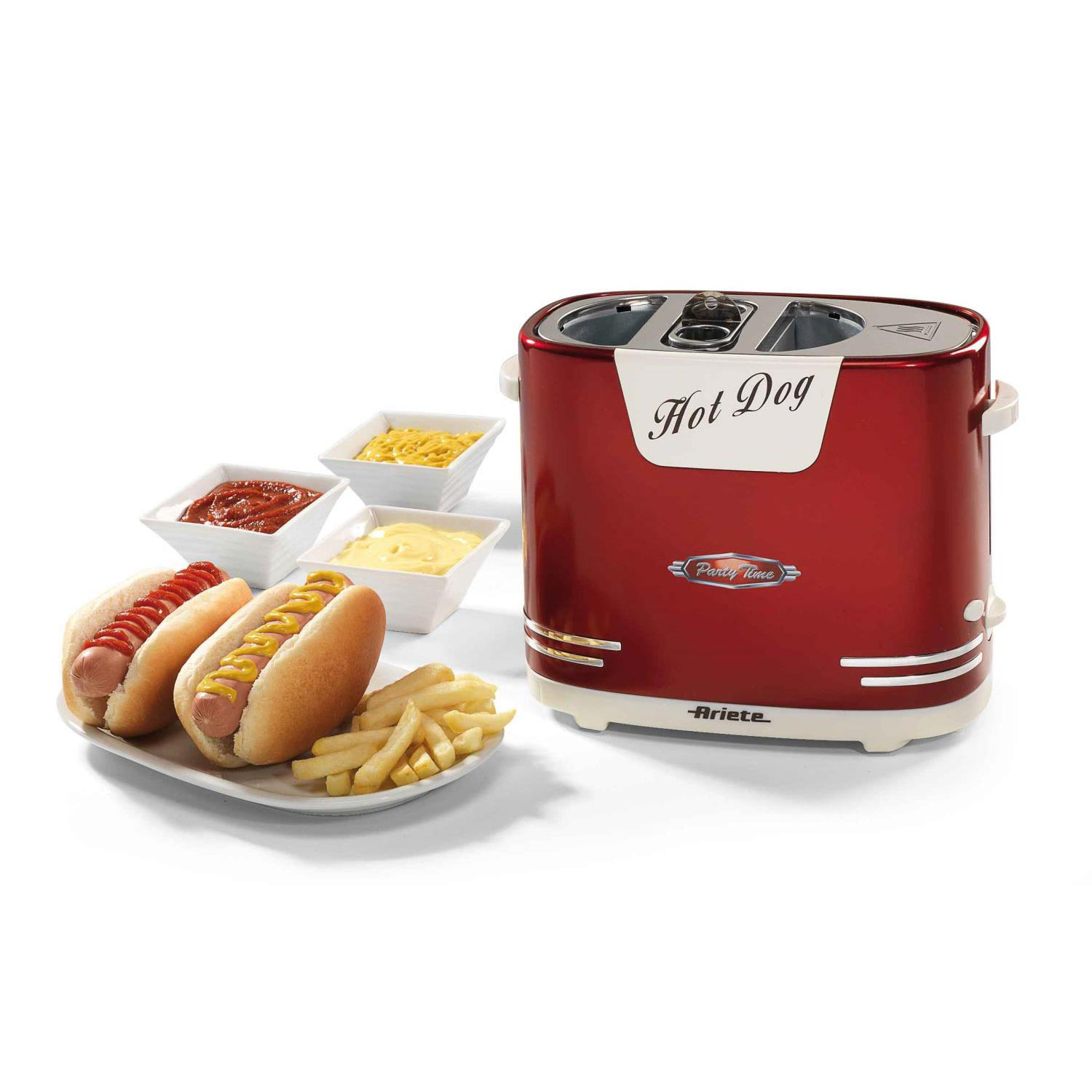 Ariete Hot Dog Pop-Up Machine Party Time Rood
