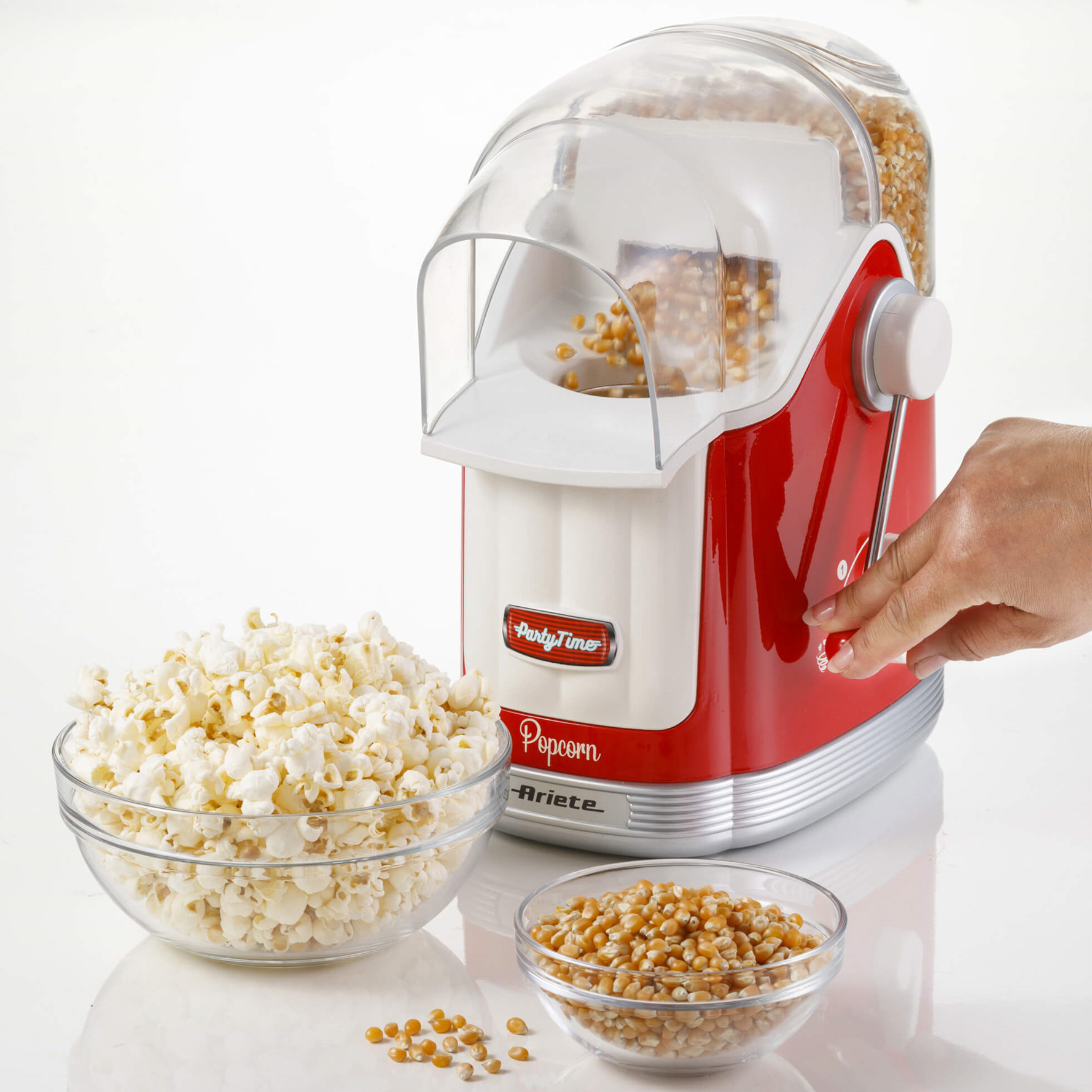 Popcorn machine rood