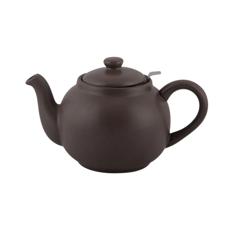 Retro theepot 0.9 liter almost black