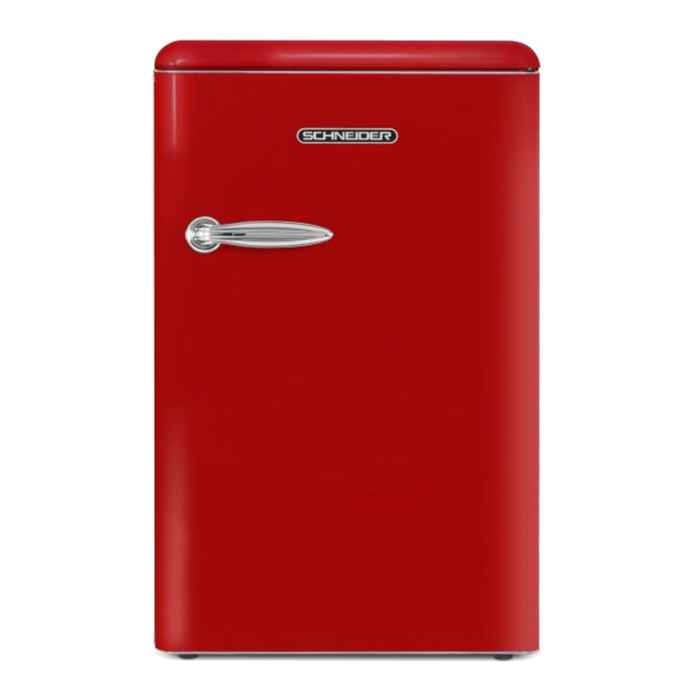 Schneider SCCT 115 VB Retro Tafelmodel Koelkast Rood