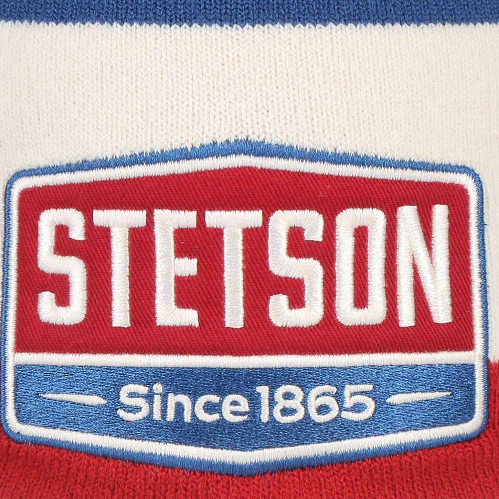 Stetson Retro Beanie Muts Gasoline Rood Blauw