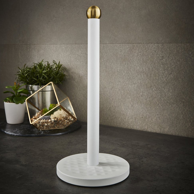 Swan retro keukenrolhouder wit 
