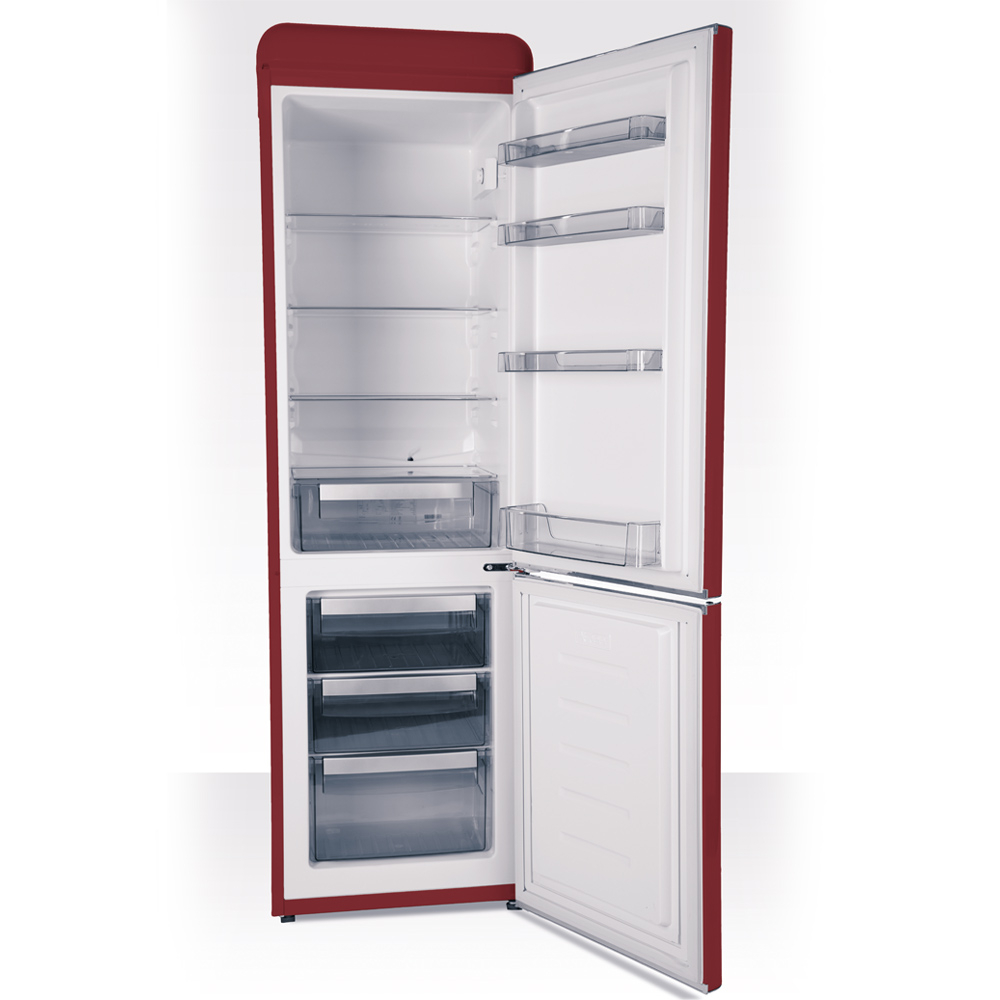 Schneider SCB 300 V Retro Koelkast Wine Red Matt