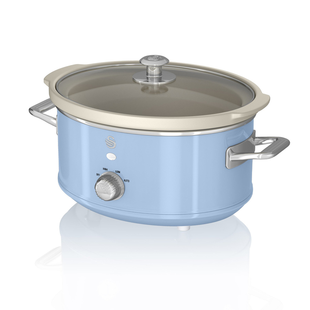 Swan Retro 3.5 L Slowcooker Blauw