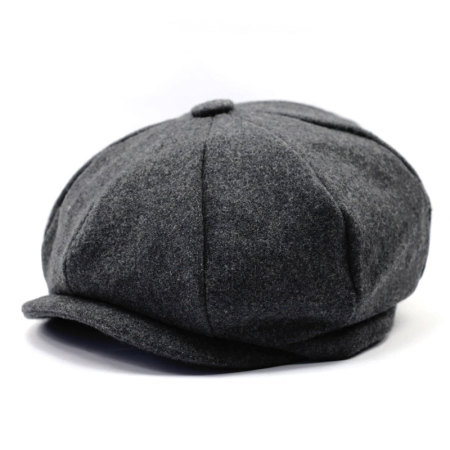 Newsboy Cap One-Size donkergrijs