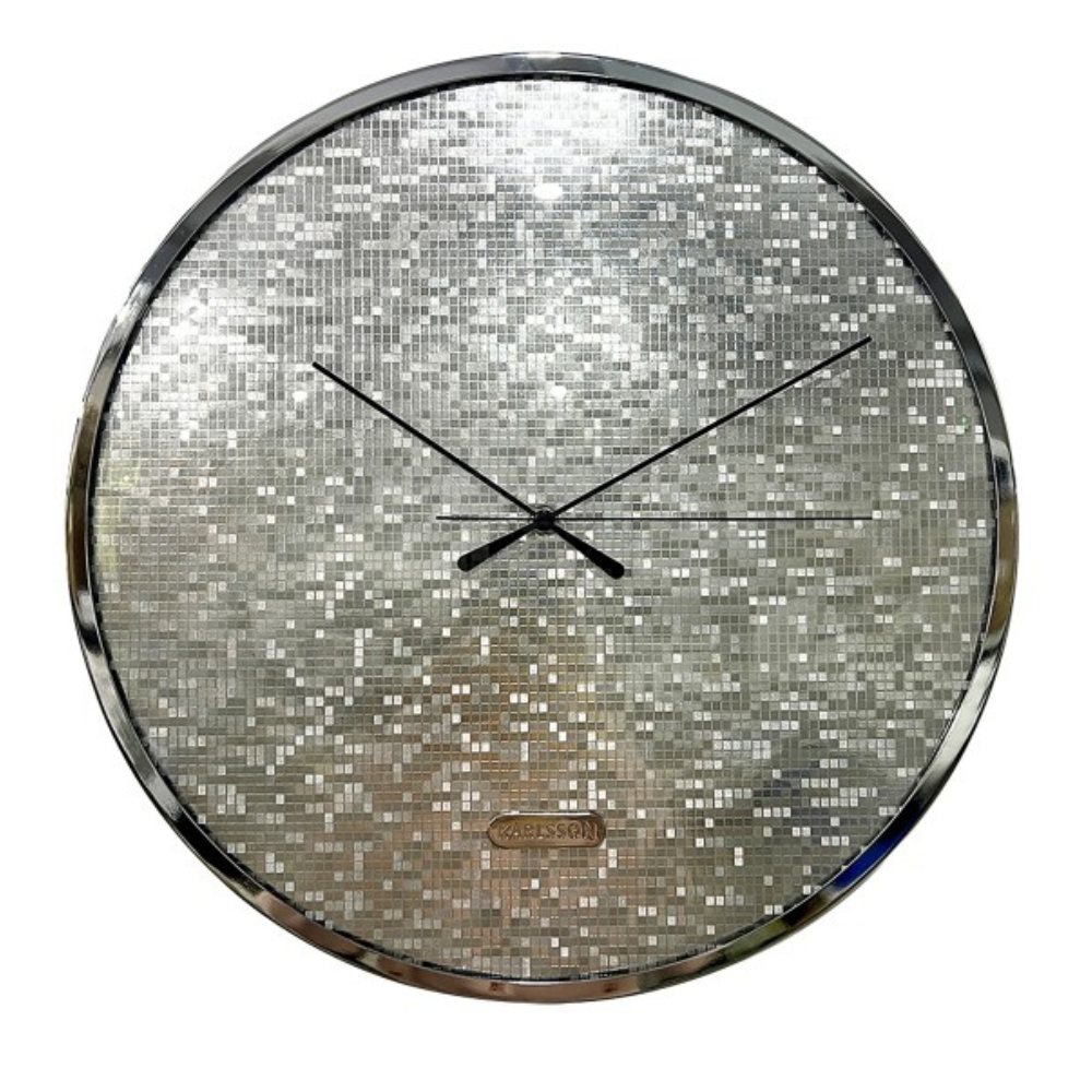 Karlsson discobal wandklok zilver - 40cm 