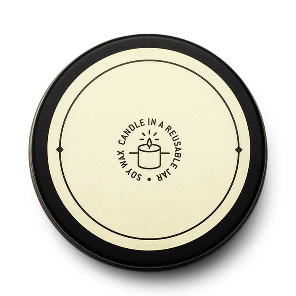 Geurkaars sea salt + jasmine - in glazen apothekerspot