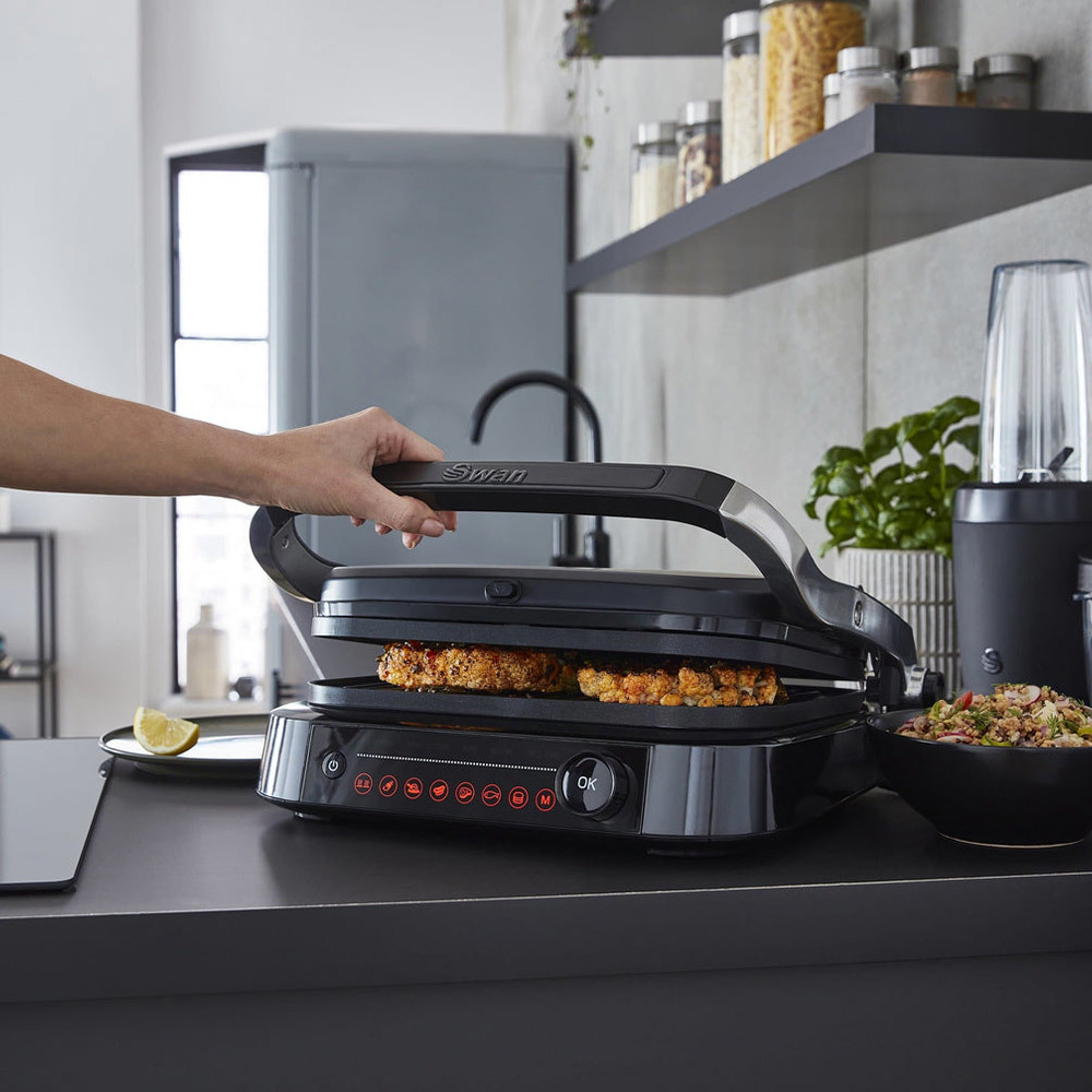 Staal smart grill mat zwart 