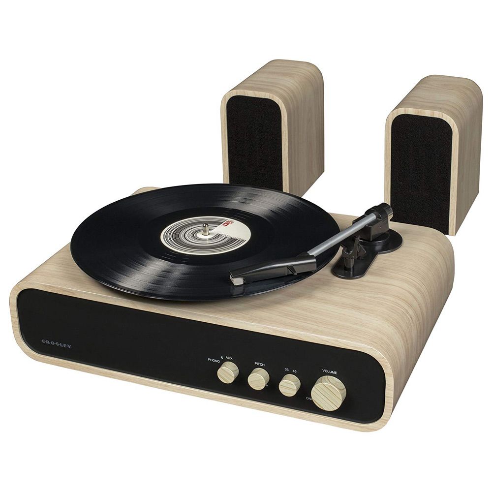 Crosley Gig Retro Platenspeler Bluetooth met Externe Speakers