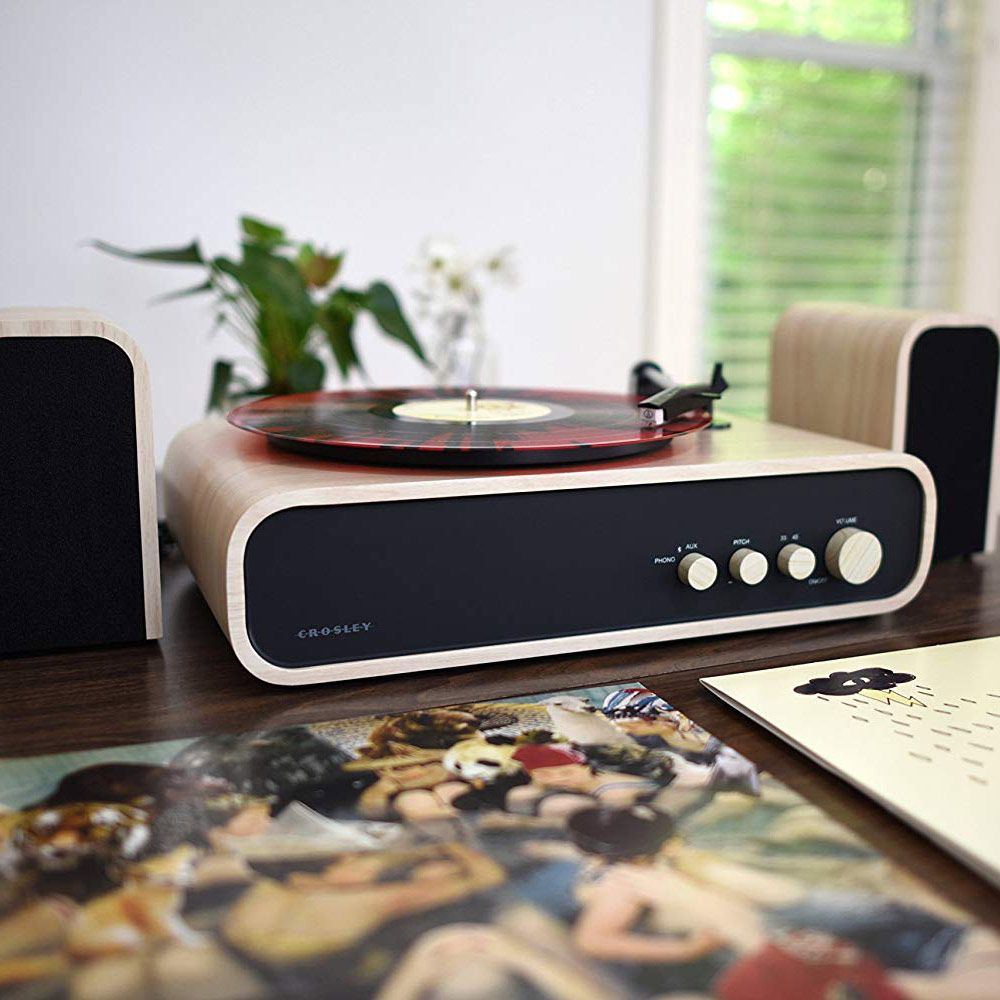 Crosley Gig Retro Platenspeler Bluetooth met Externe Speakers